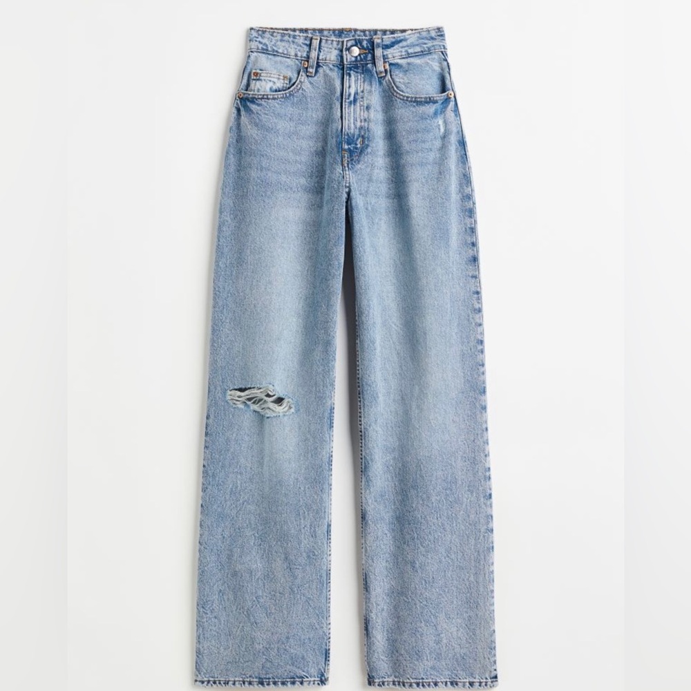 H&M | Loose Straight High Jeans | Sz: 8